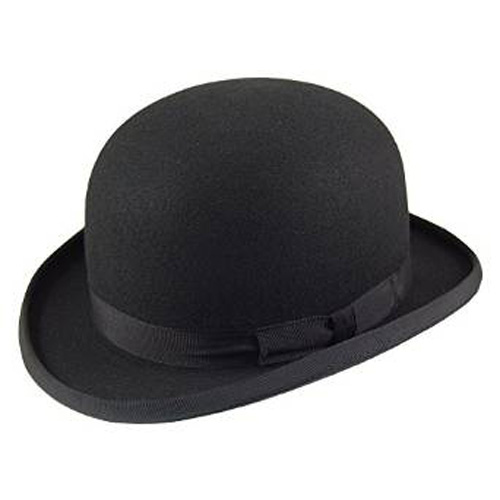 Christys Black Wool Felt Bowler Hat